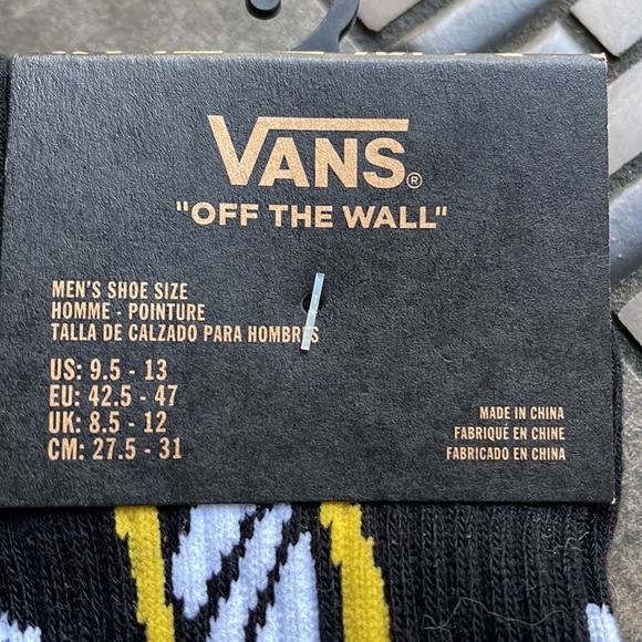 VANS “Off The Wall” Men’s socks Skulls - Picture 2 of 11